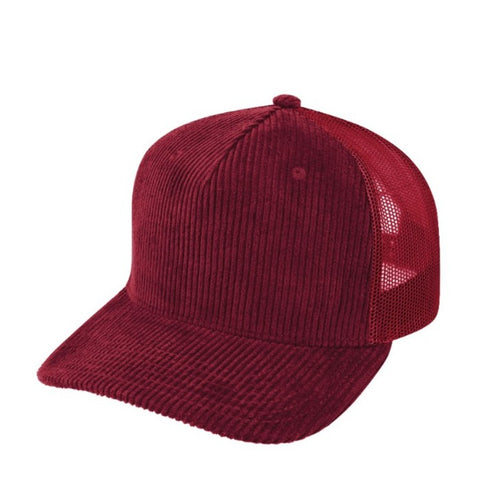 5 Panel Corduroy Trucker Cap