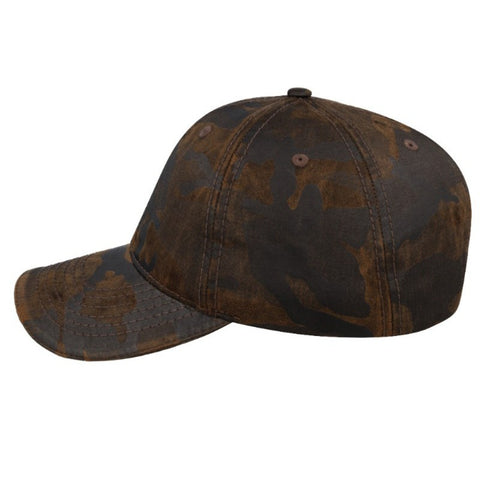 Washed Oil Skin 6P Cap
