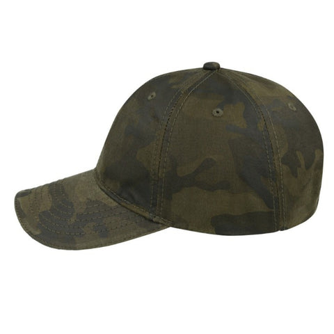 Washed Oil Skin 6P Cap