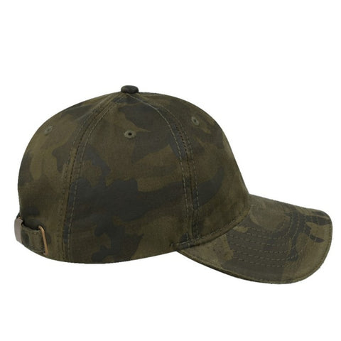 Washed Oil Skin 6P Cap