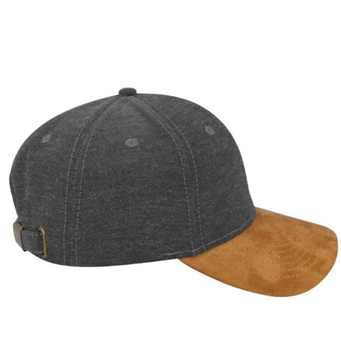 Chambray/Suede 6 Panel Cap - Twentyfour Store