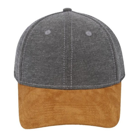 Chambray/Suede 6 Panel Cap - Twentyfour Store