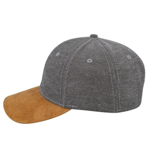 Chambray/Suede 6 Panel Cap - Twentyfour Store