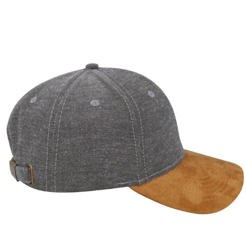 Chambray/Suede 6 Panel Cap - Twentyfour Store