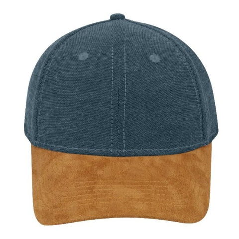 Chambray/Suede 6 Panel Cap - Twentyfour Store