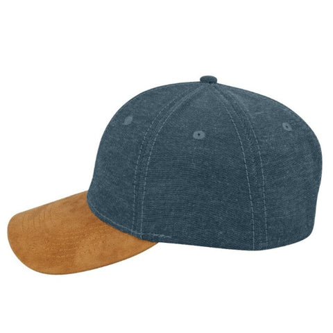 Chambray/Suede 6 Panel Cap - Twentyfour Store