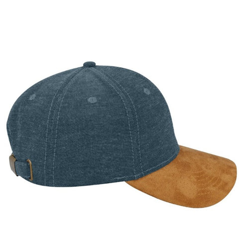 Chambray/Suede 6 Panel Cap - Twentyfour Store
