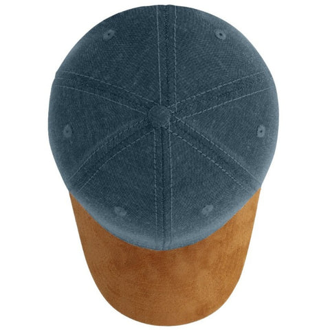 Chambray/Suede 6 Panel Cap - Twentyfour Store