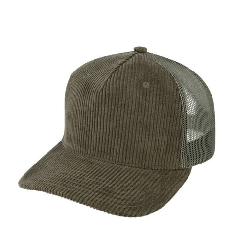 5 Panel Corduroy Trucker Cap