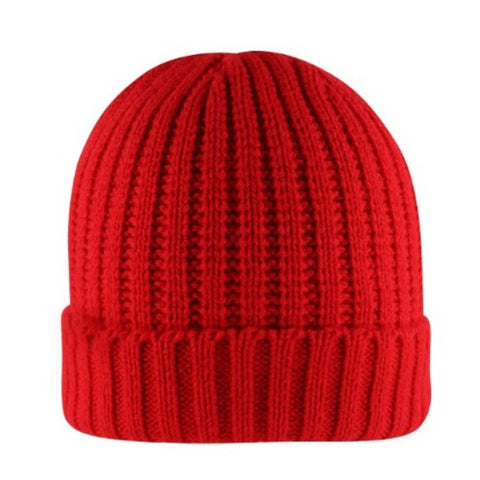 Rib Knit Cuffed Beanie - Twentyfour Store