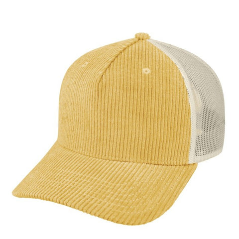 5 Panel Corduroy Trucker Cap