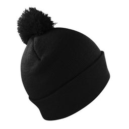 Pom Pom Beanie with Cuff