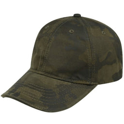 Washed Oil Skin 6 Panel
