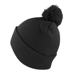 Pom Pom Beanie with Cuff