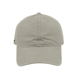 6P Washed Light Canvas Dad Cap