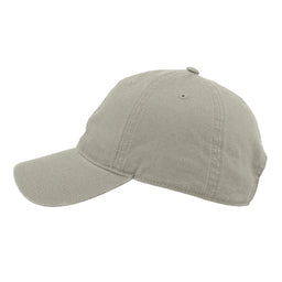 6P Washed Light Canvas Dad Cap