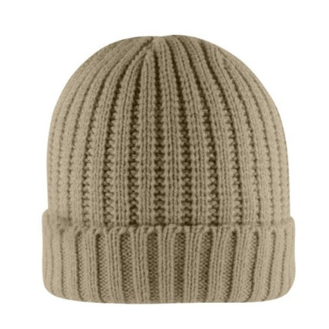 Rib Knit Cuffed Beanie