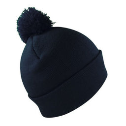 Pom Pom Beanie with Cuff
