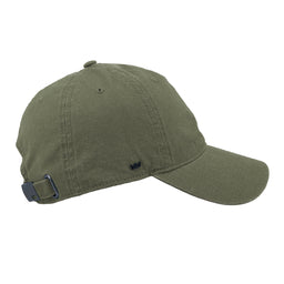 6P Washed Light Canvas Dad Cap