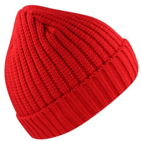 Rib Knit Cuffed Beanie