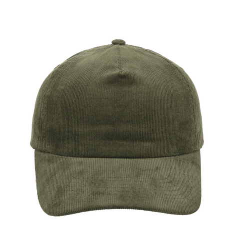 Corduroy 5 Panel Cap