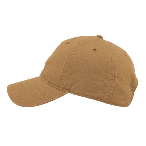 6P Washed Light Canvas Dad Cap